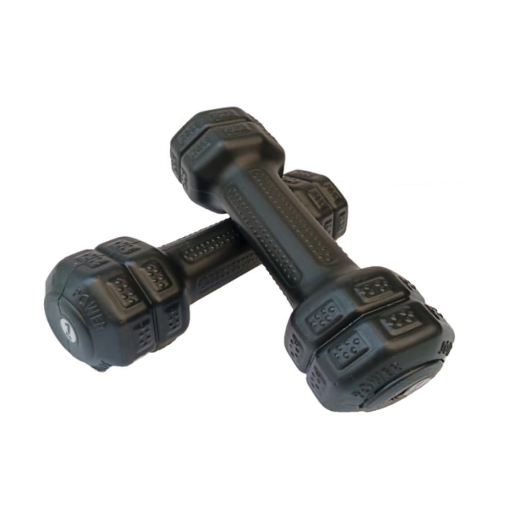 Mancuernas 1 kg Pack x 2 Unidades Color Negro